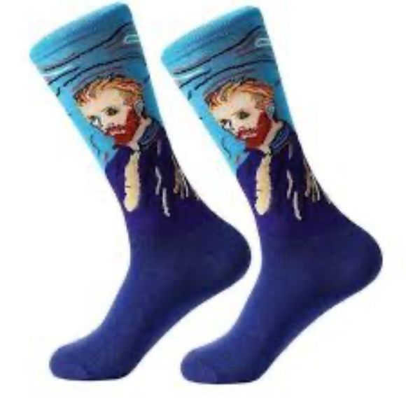 Socks Vincent Van Gogh Self Portrait - Picture 2 of 2